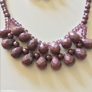 Stunning Purple Lepidolite Stone Jewelry Set